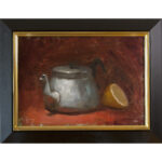 Still life with teapot and lemon