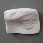 Michelangelo's David Eye II plaster cast